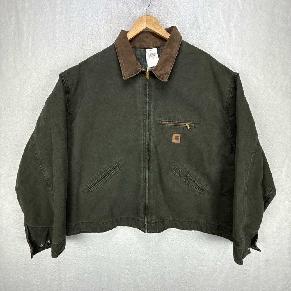 Carhartt‎ Detroit Jacket Blanket Lined Mens 5XL J97 MOS Moss Green NWT NOS